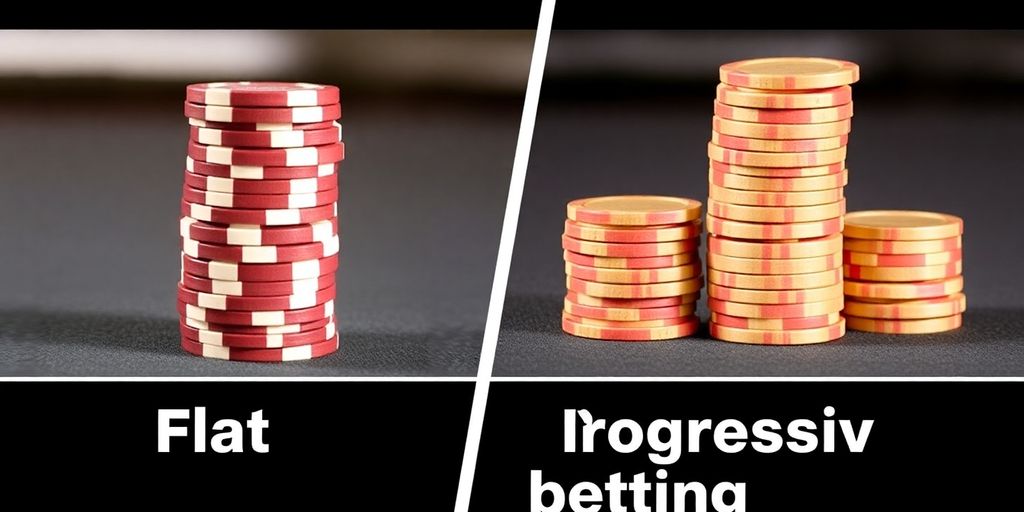 Two betting strategies side-by-side comparison.