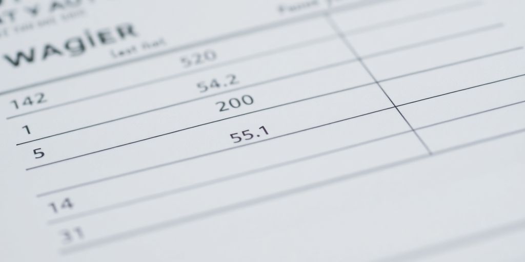 Close-up of a betting slip with clear markings.