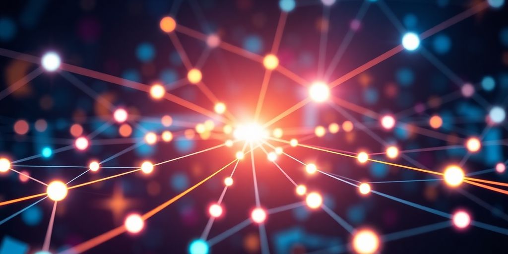 Business growth with digital connections.