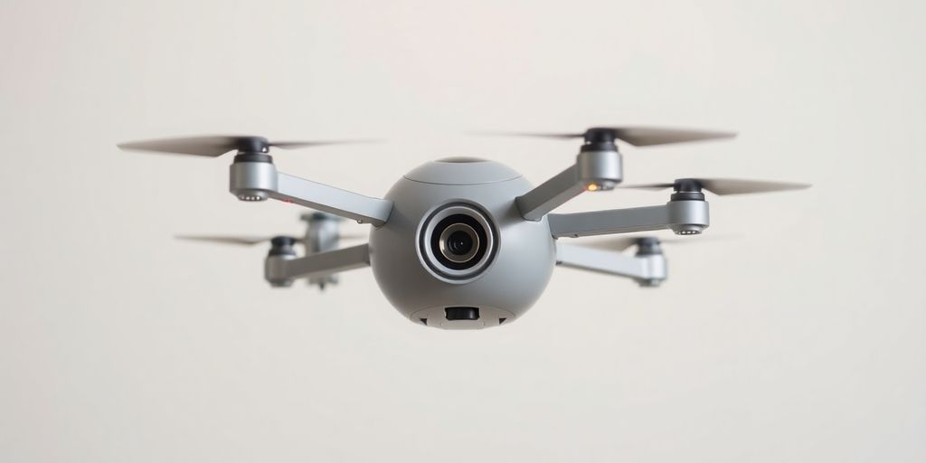 Nano drone Insta360 Antigravity volant à 360 degrés.