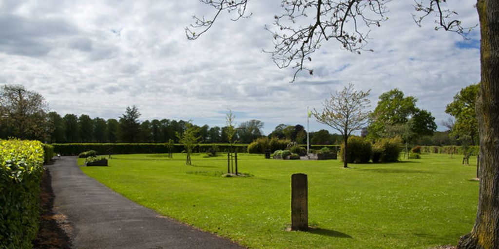 sensory garden with natural materials