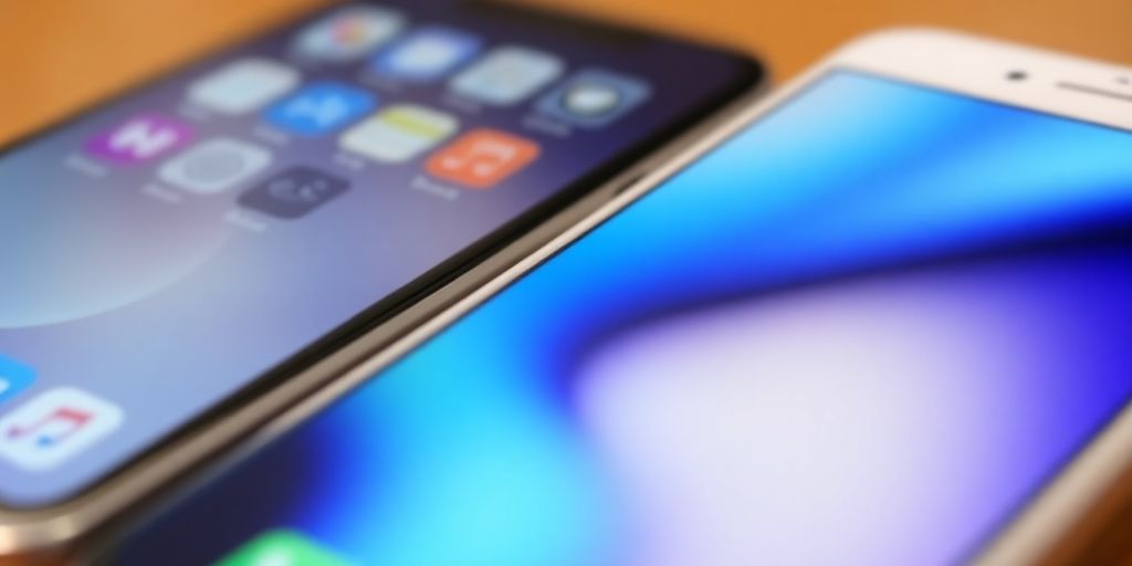 Vergelijking van een refurbished en tweedehands iPhone.