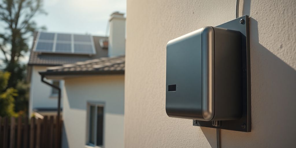 Boîtier de secours avec installation solaire domestique