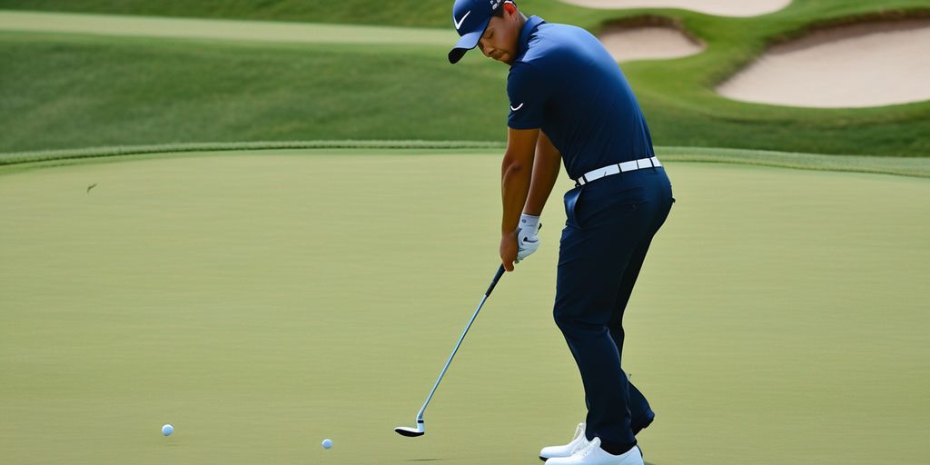 Xander Schauffele golfing