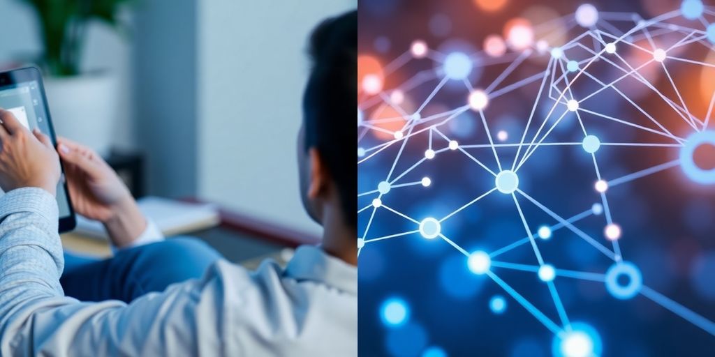 Human interaction and data flow merging seamlessly.
