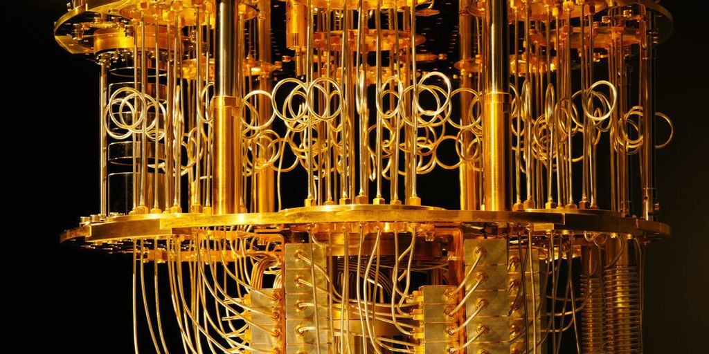 quantum computer with algorithm visualization