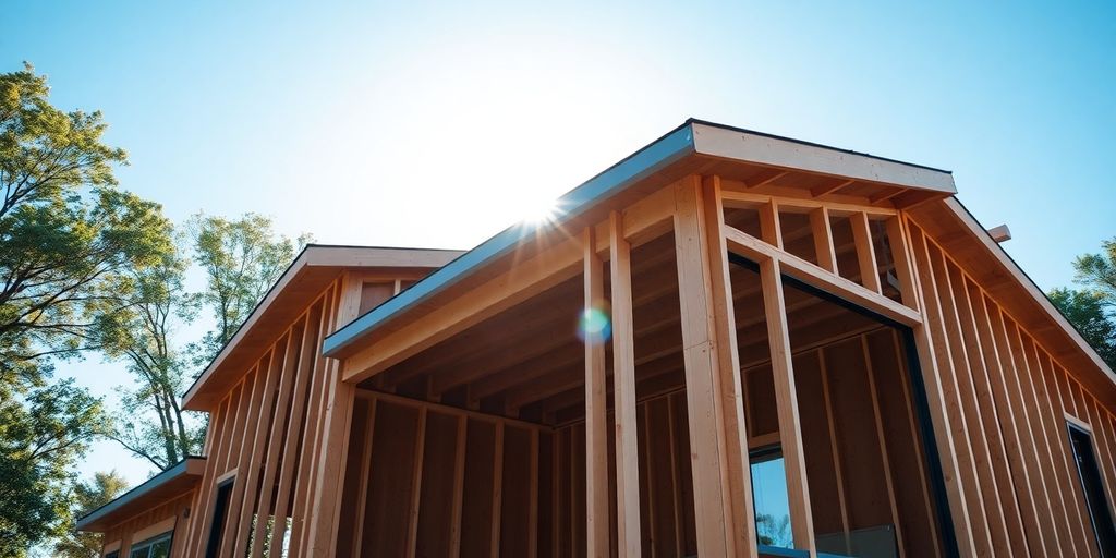 Modern home construction in Sandy Springs.