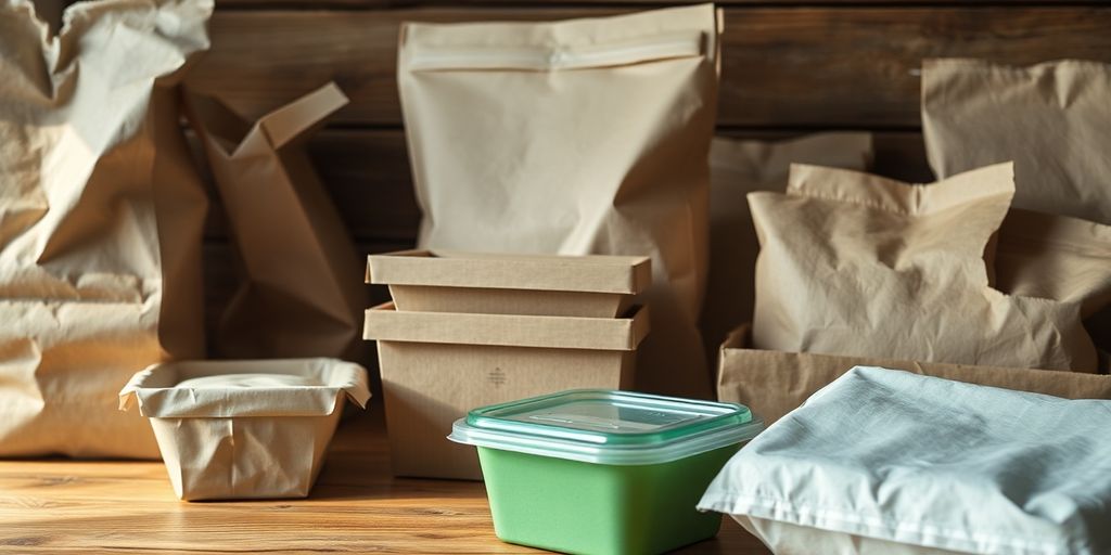 Sustainable packaging used in London restaurants.