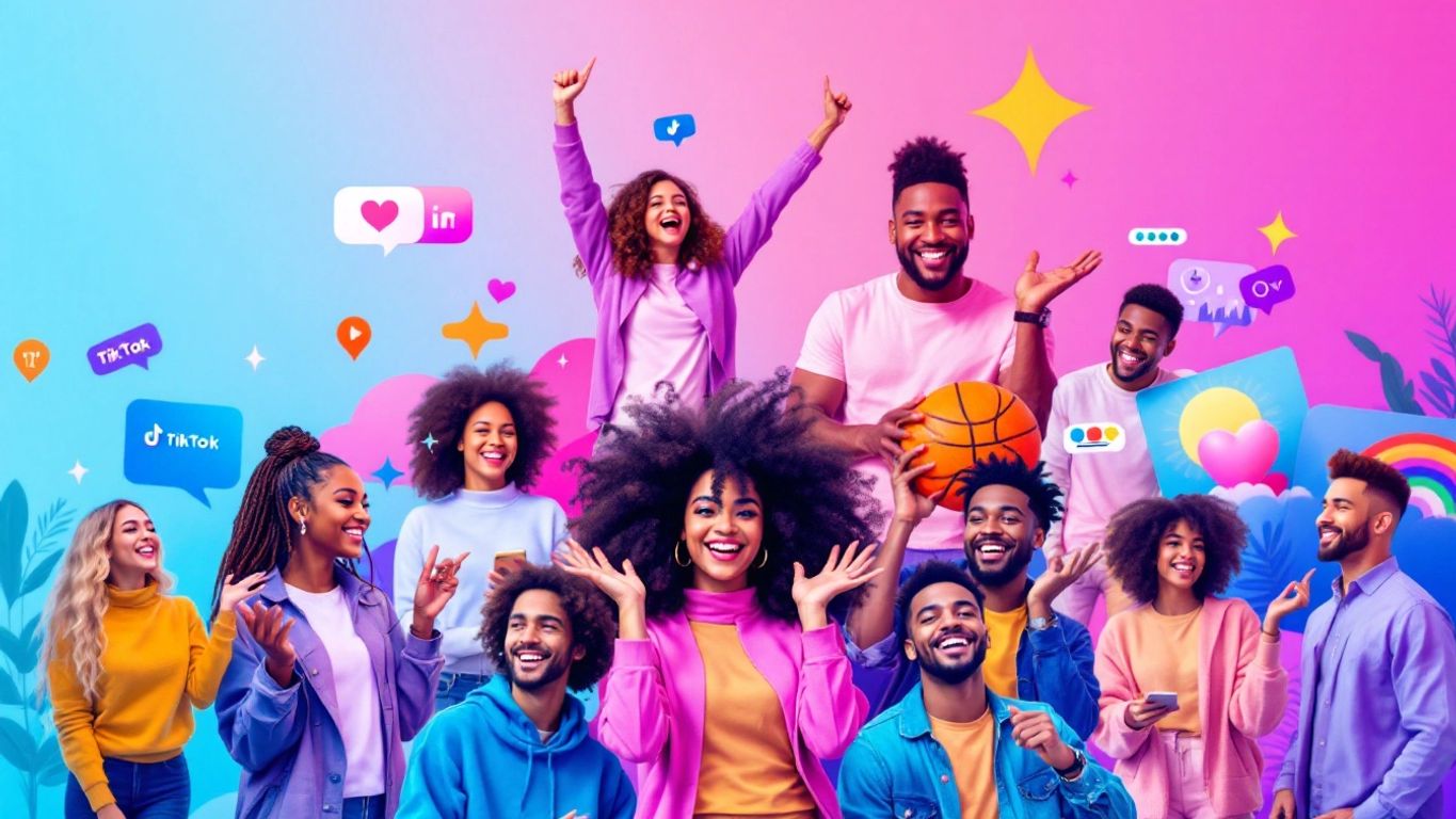 Diversely styled influencers creating engaging TikTok content.