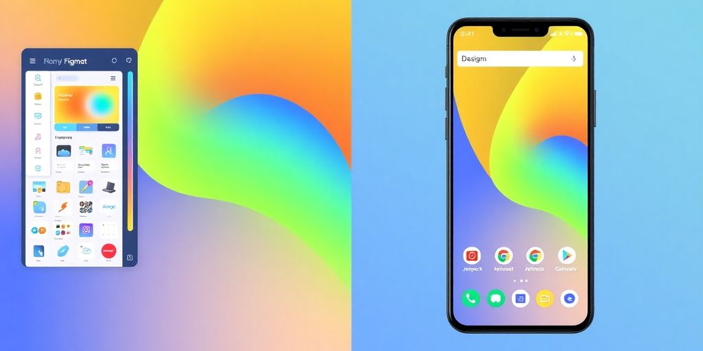 Figma design transforming into Android UI