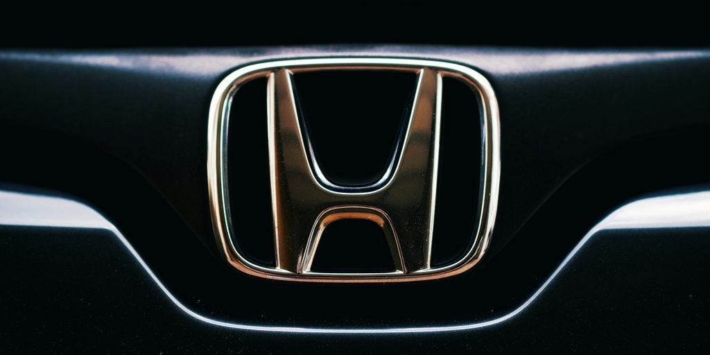 The honda logo is displayed prominently.