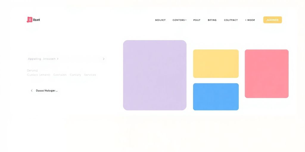Website construction with clean design elements.