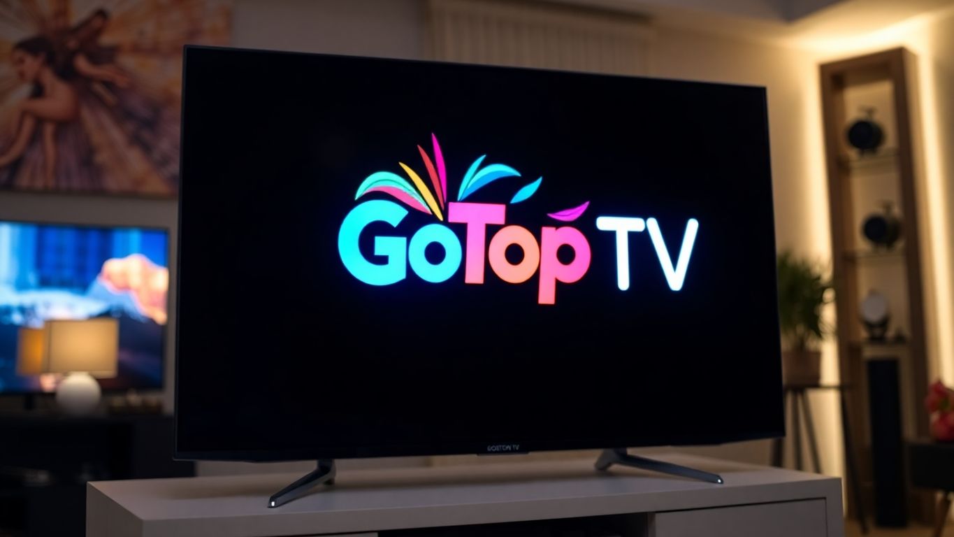 Télévision avec logo GoTop TV