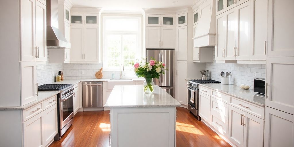 Renovated kitchen, bright and spacious