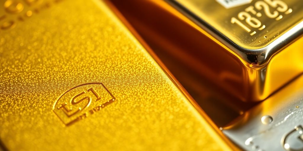 Barres d'or et de palladium brillantes.
