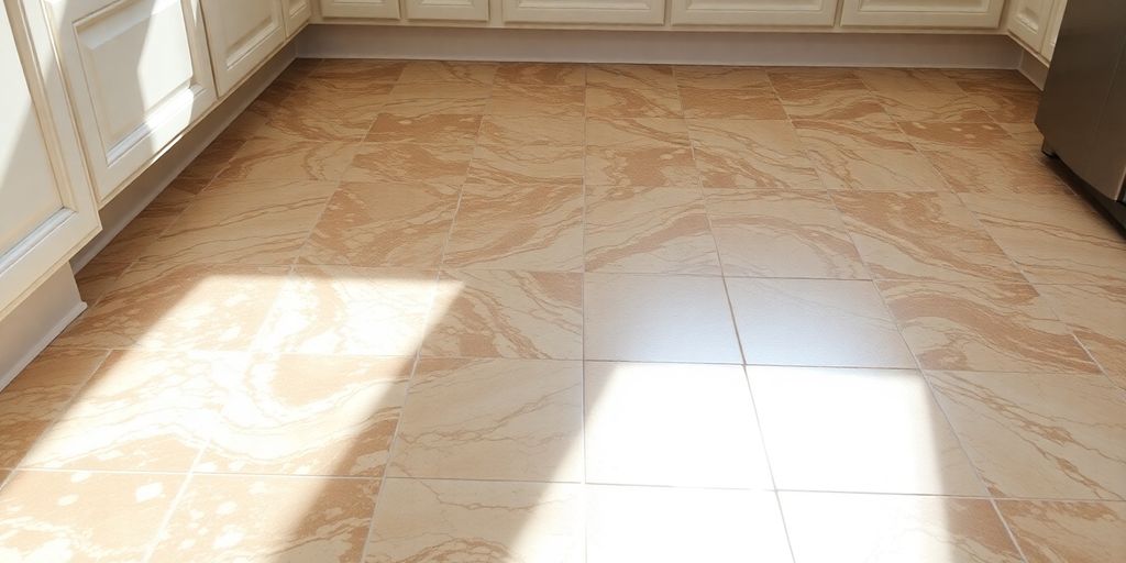 Beautiful granite and tile flooring installation.