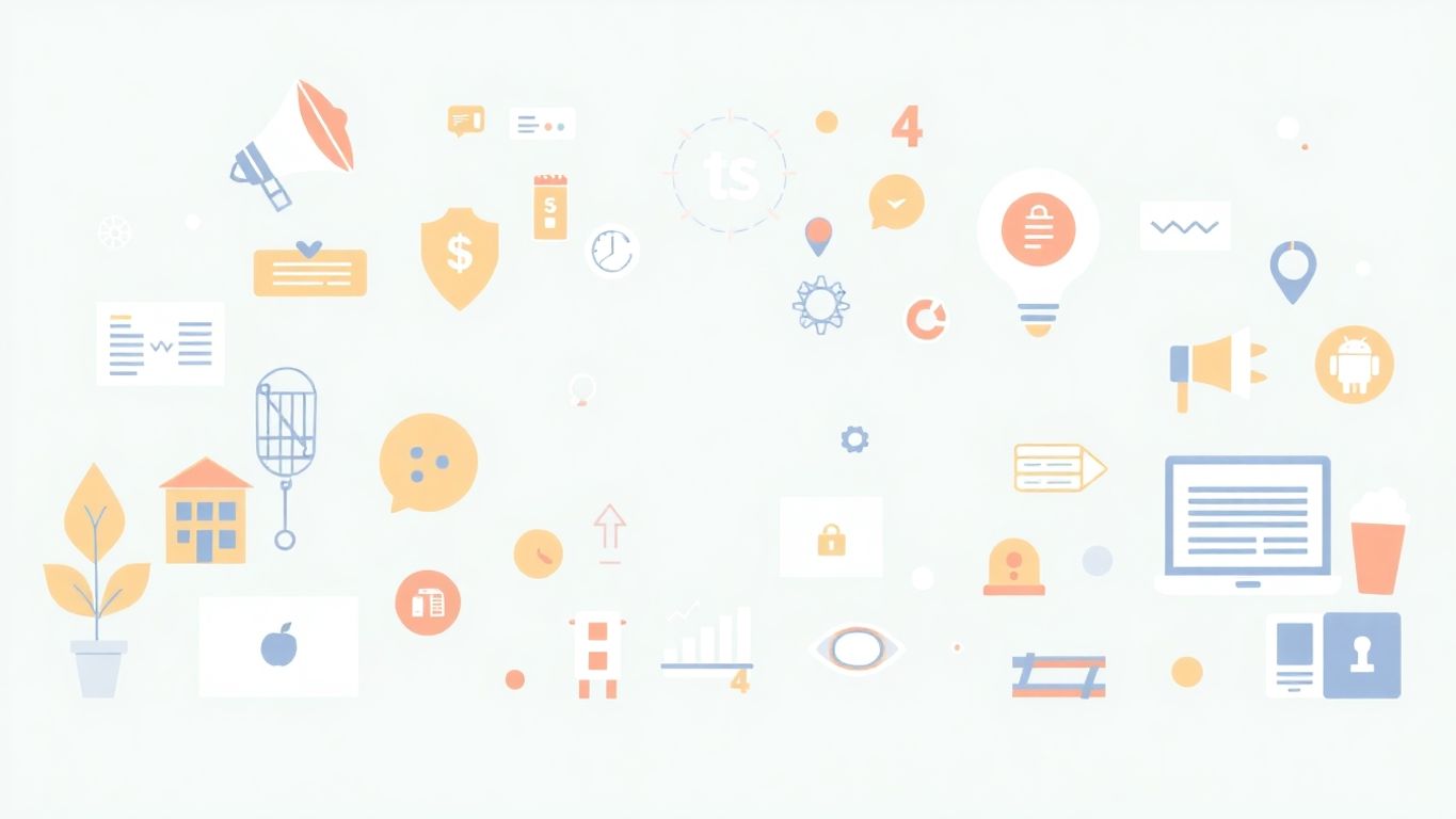 Illustrasjon av tradisjonell og digital markedsføring.