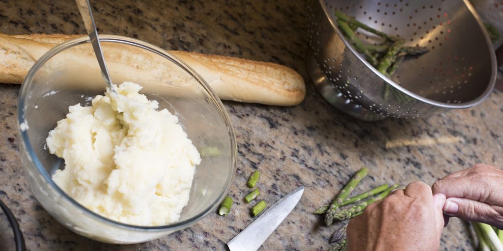 swimmer preparing meal kitchen healthy food