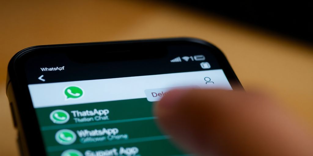 Guia Prático: Como Tirar o Recado do WhatsApp em Poucos Passos 3 Imagem de um smartphone com WhatsApp aberto.
