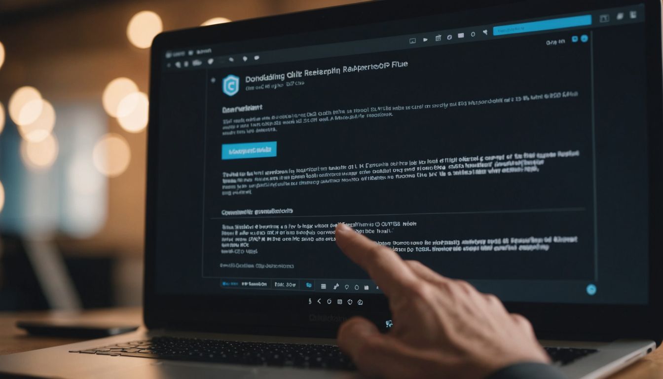How To Download Project In Github: A Step-By-Step Guide 2 User downloading a file from GitHub repository