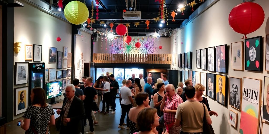 Cultural venue in Chesterfield filled with artistic decorations.