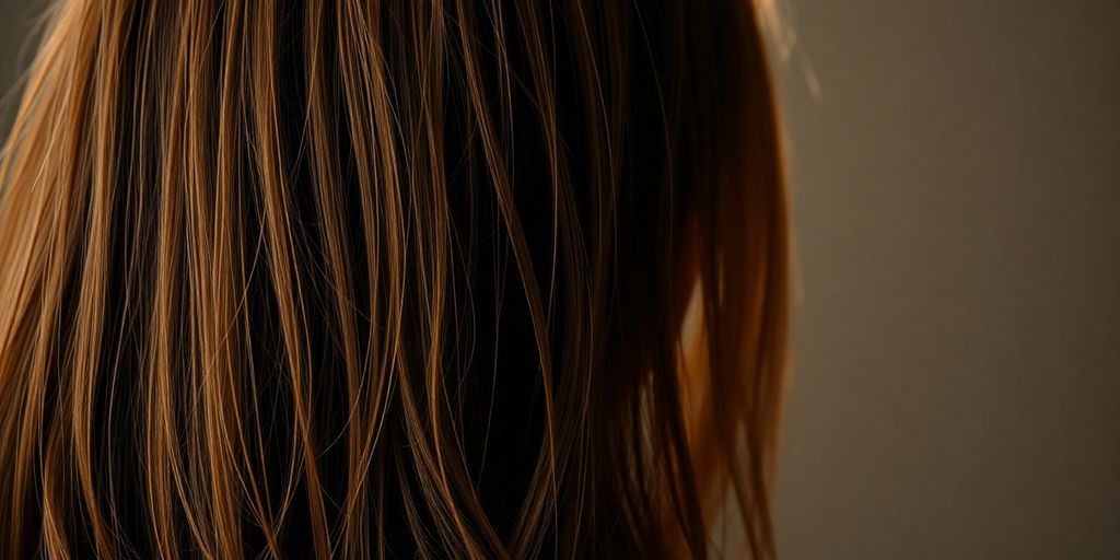 Woman's healthy hair with subtle weight loss hint