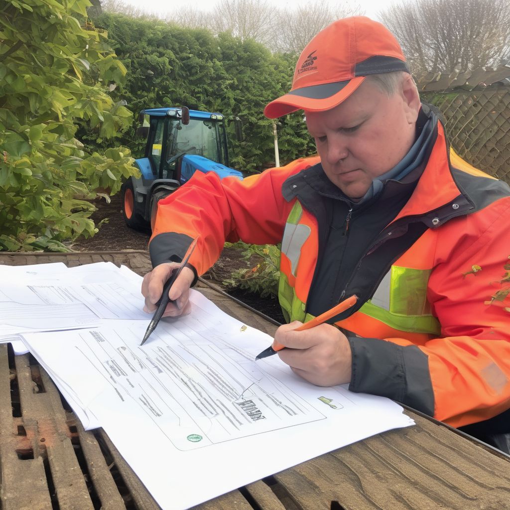 professional garden clearance services contract signing