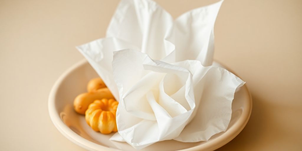 ทิชชูพับหรูหรา จัดวางสวยงาม