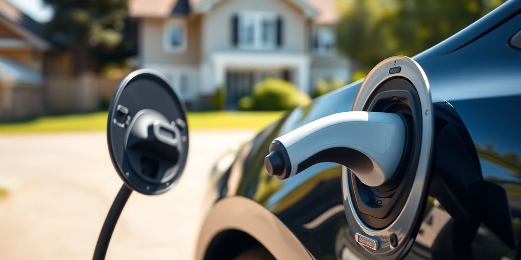 EV charging at home.