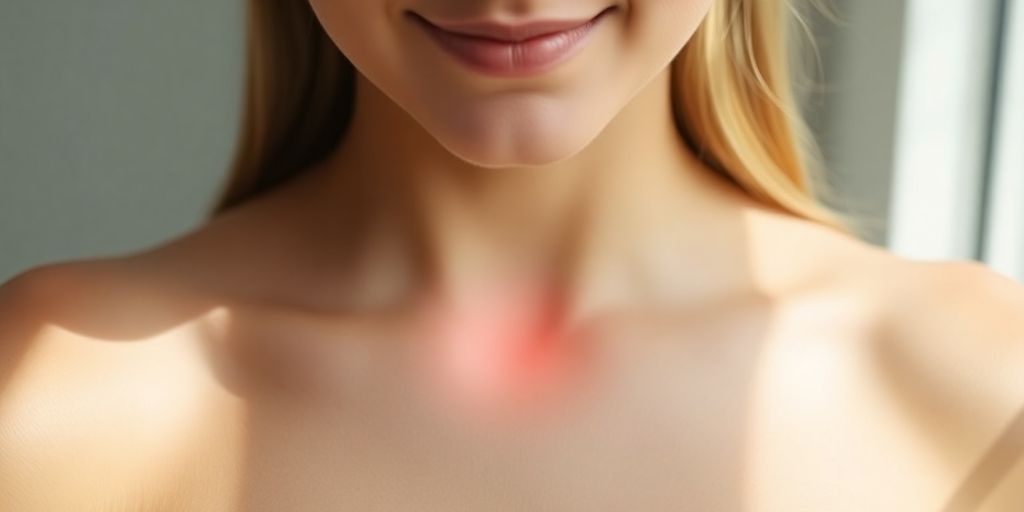 Young woman, soft light, healthy heart.