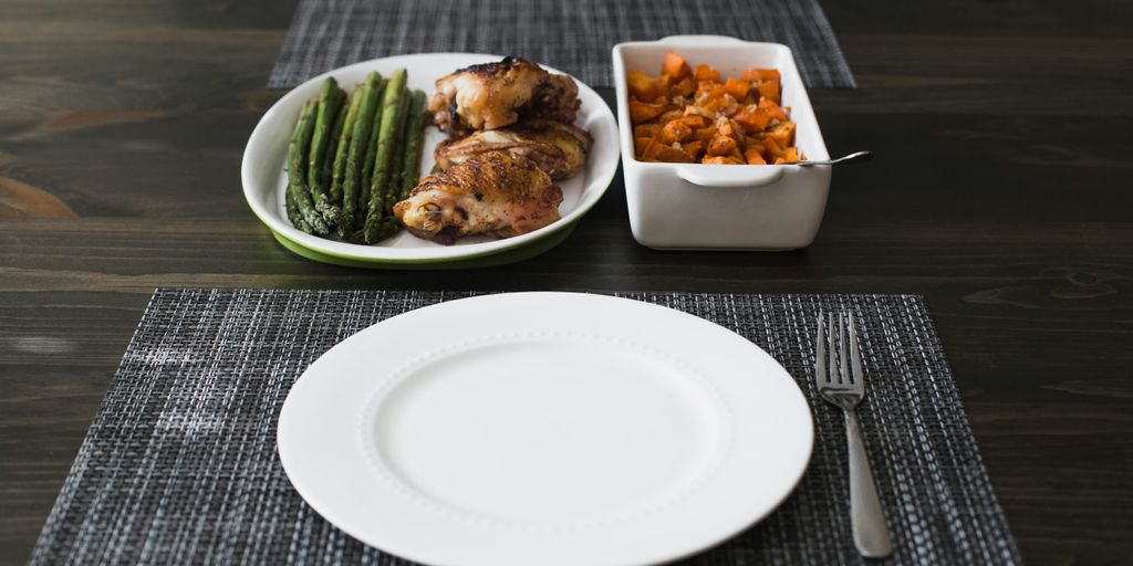 cooked foods in plate