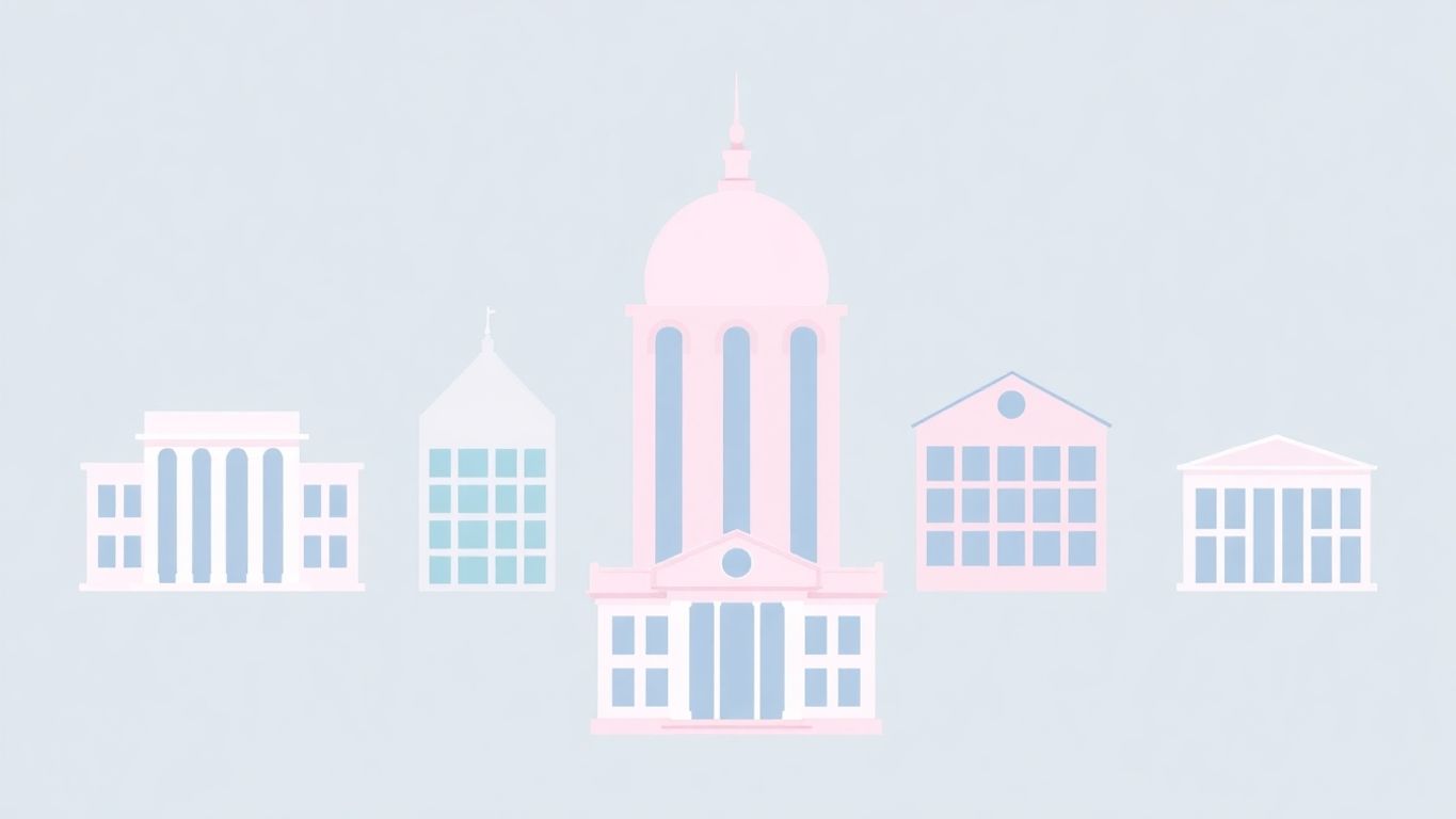 Illustrasjon av ulike selskapsformer for bedriftsetablering.