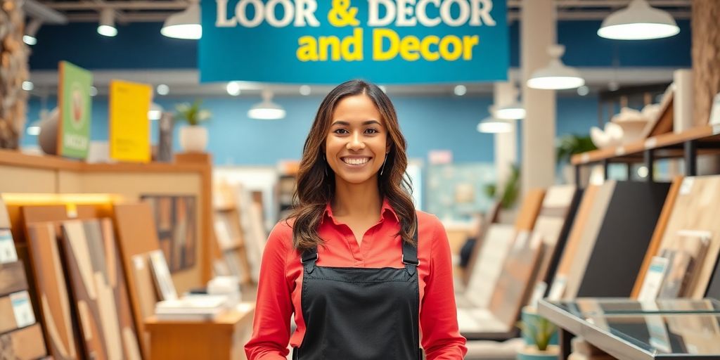 Friendly customer service representative at Floor and Decor.