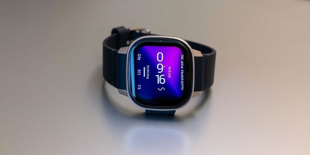 Huawei Band 7 Smartwatch auf einem eleganten Hintergrund.
