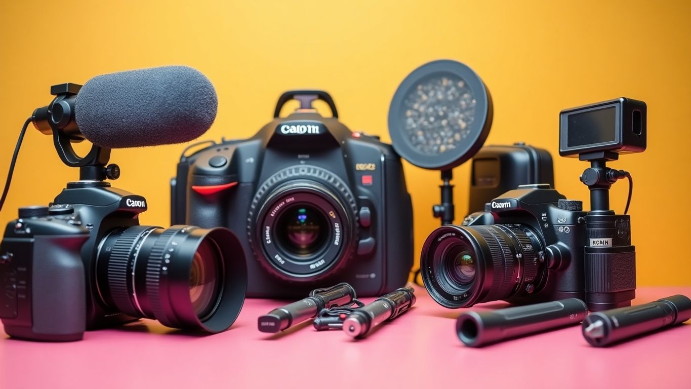 Modern video editing tools for content creation.