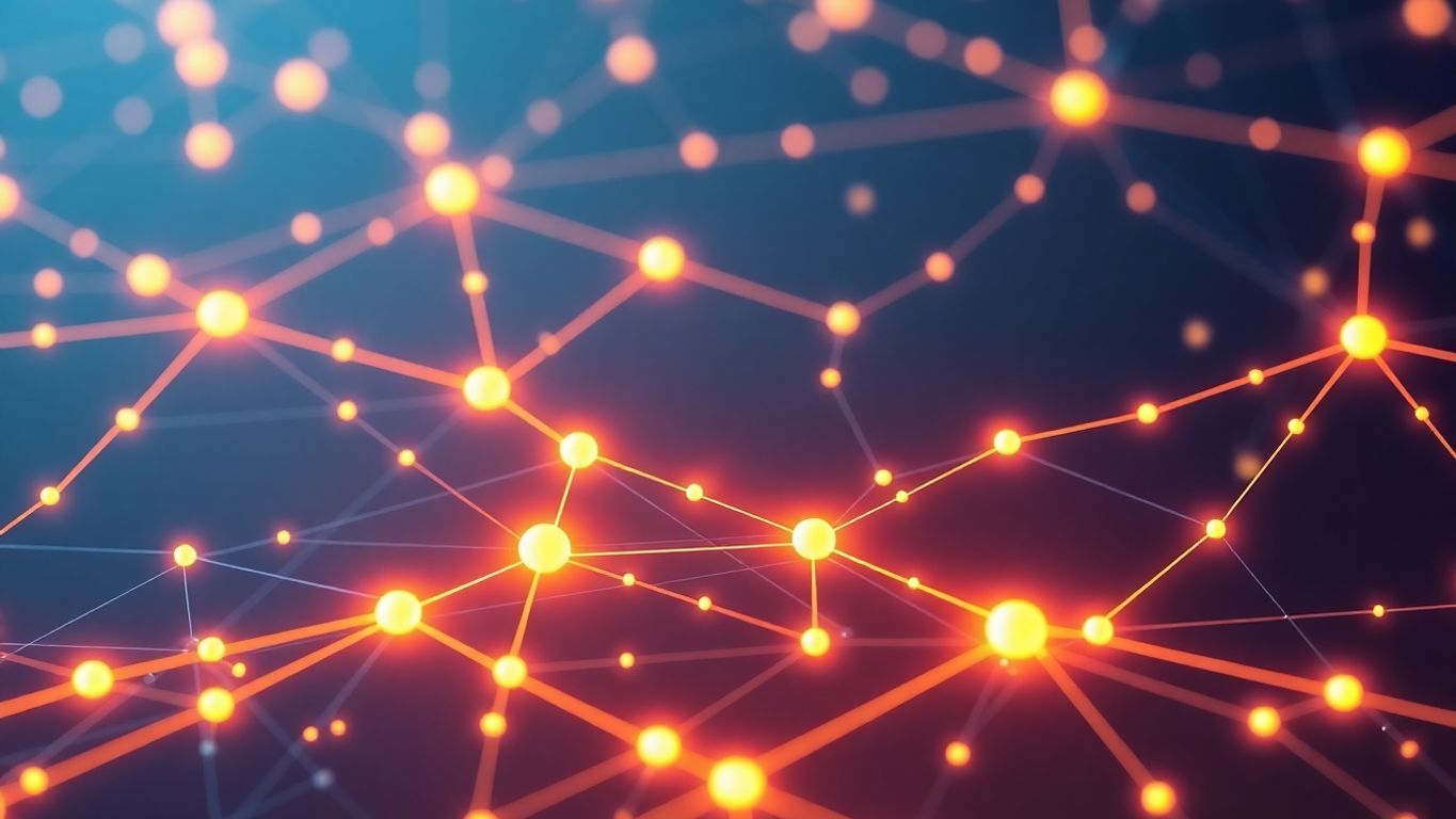 Solana blockchain network pulsing with digital energy.