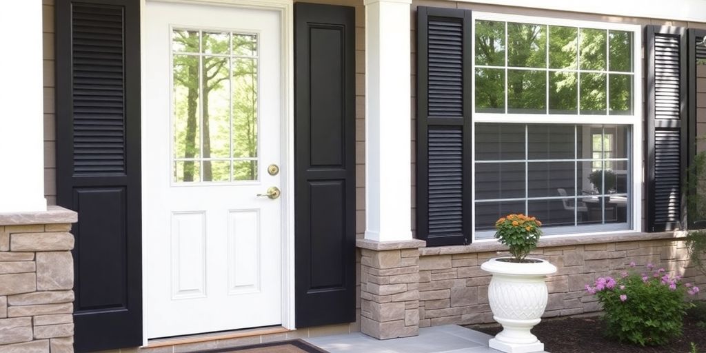 Elegant Anderson storm door enhancing home entrance.