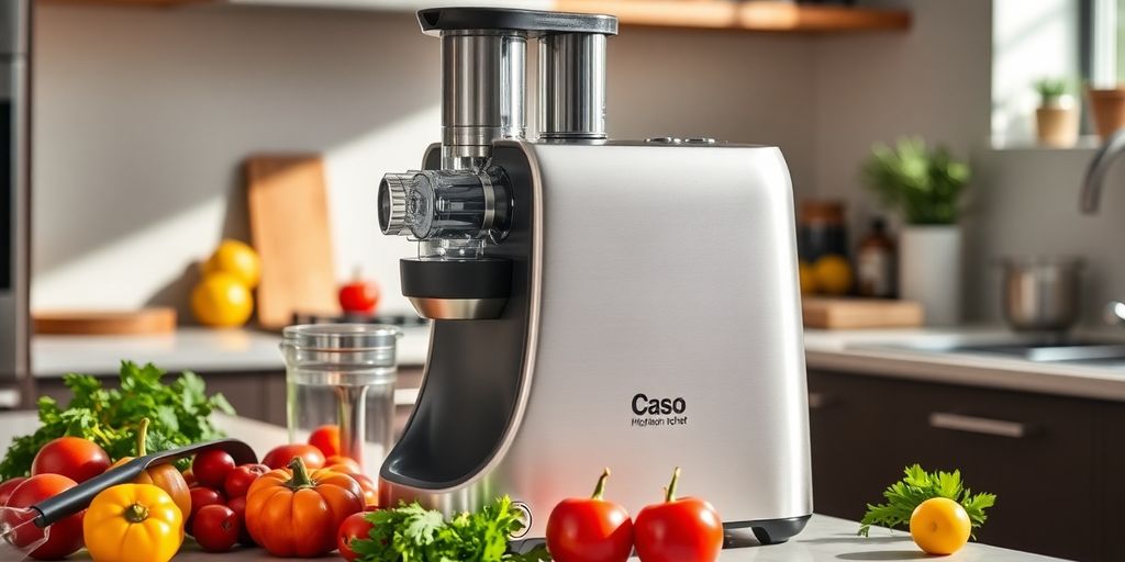 Caso MCG 20 Küchenmaschine auf der Arbeitsplatte.