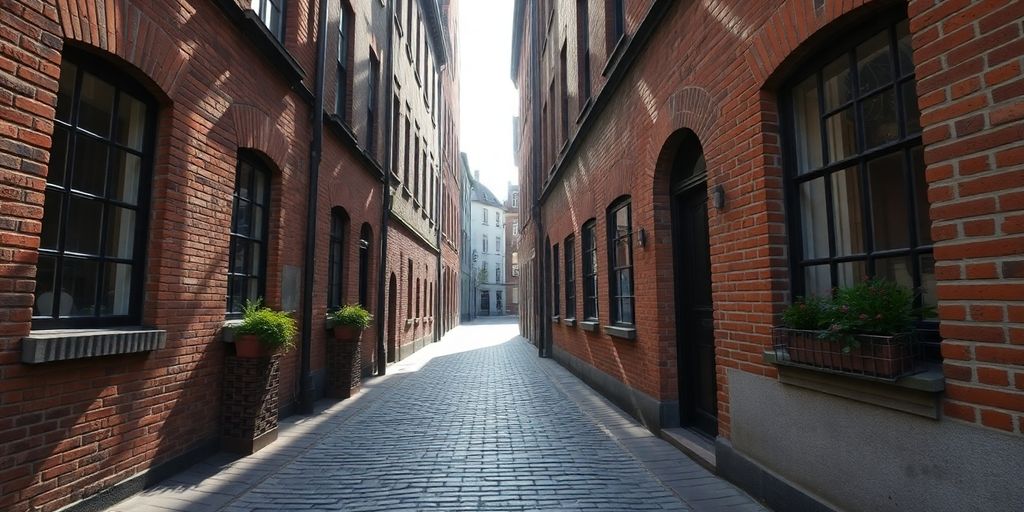 Historische straat Maastricht, koppensnellers