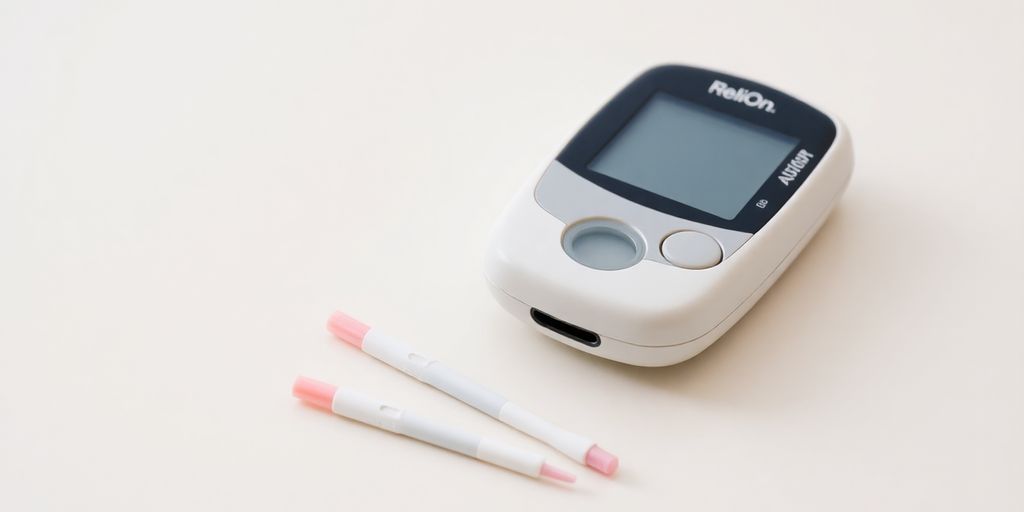 Premier Compact blood glucose monitor, lancets, test strips.
