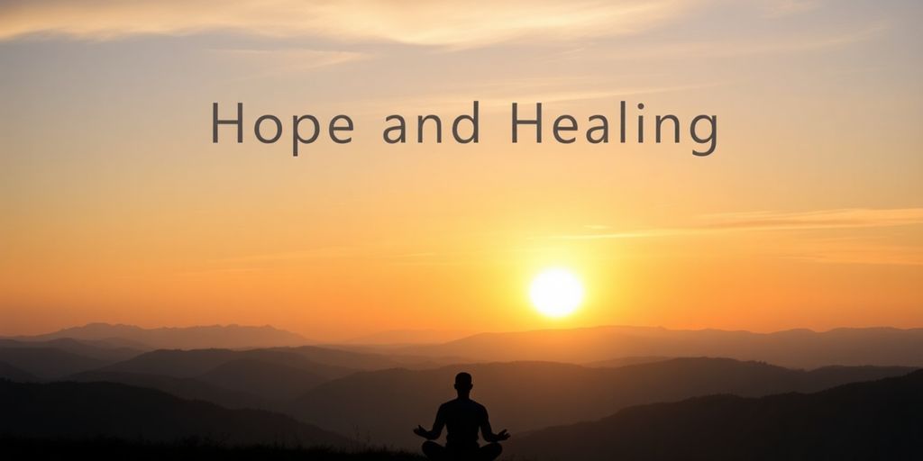 Silhouettes meditating against a peaceful sunrise landscape.