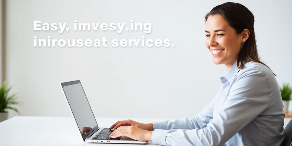 Person using a laptop for online financial access.