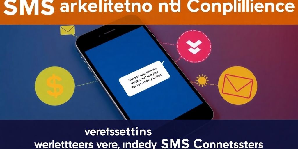 Téléphone portable avec notification de message marketing.