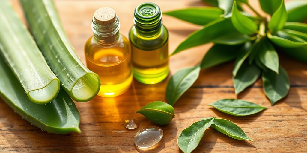 Natural ingredients for acne-prone mixed skin care.