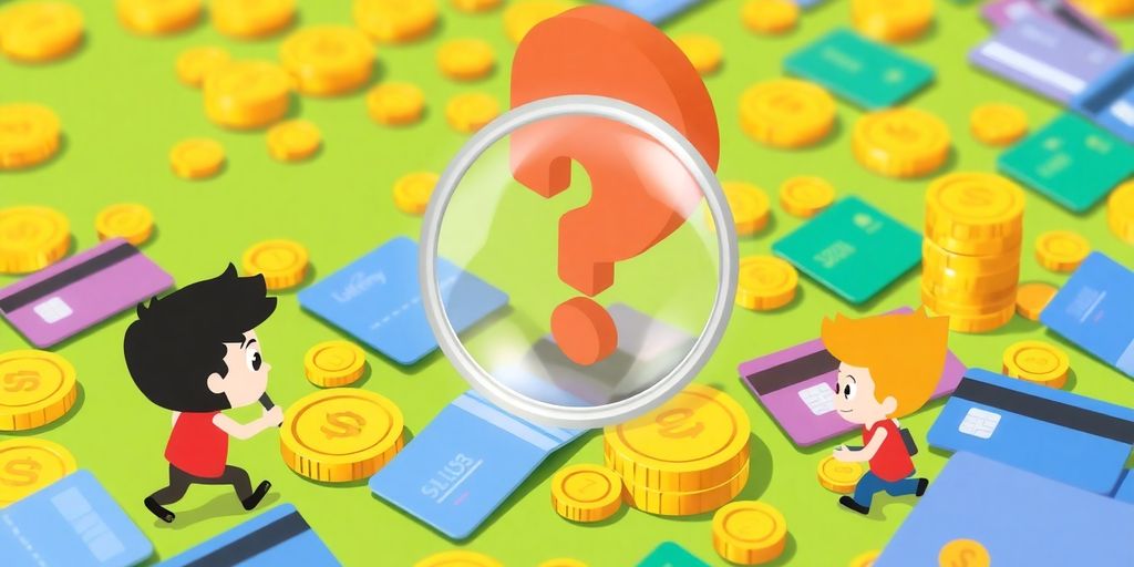 Cartoon hands holding coins and a loan document.