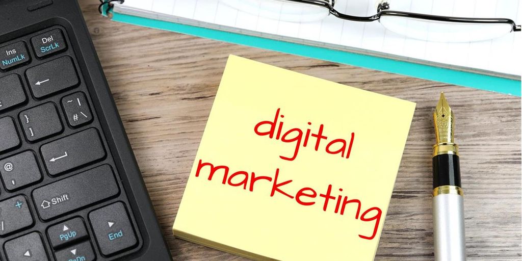 business meeting in creative office with digital marketing visuals