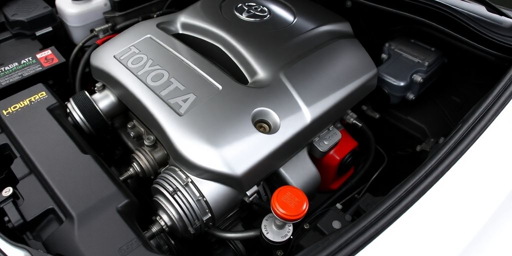 Toyota vehicle with quality aftermarket parts.