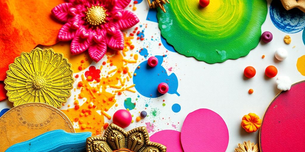 Colorful artistic designs and textures for print-ready files.