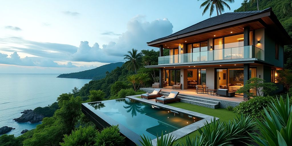 Luxurious property in Phuket with ocean views.