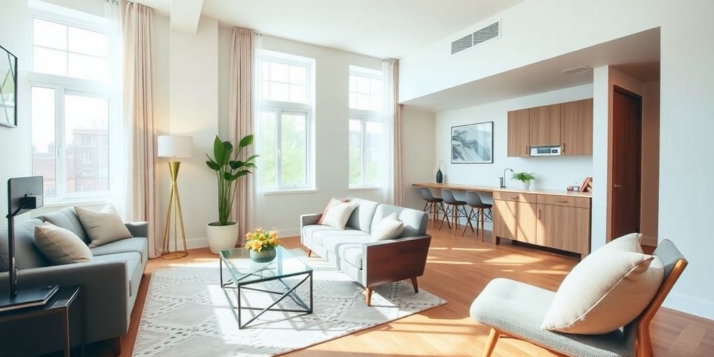 An elegant and welcoming apartment for rent.